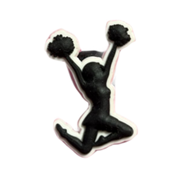 Croc Charm - cheerleader 