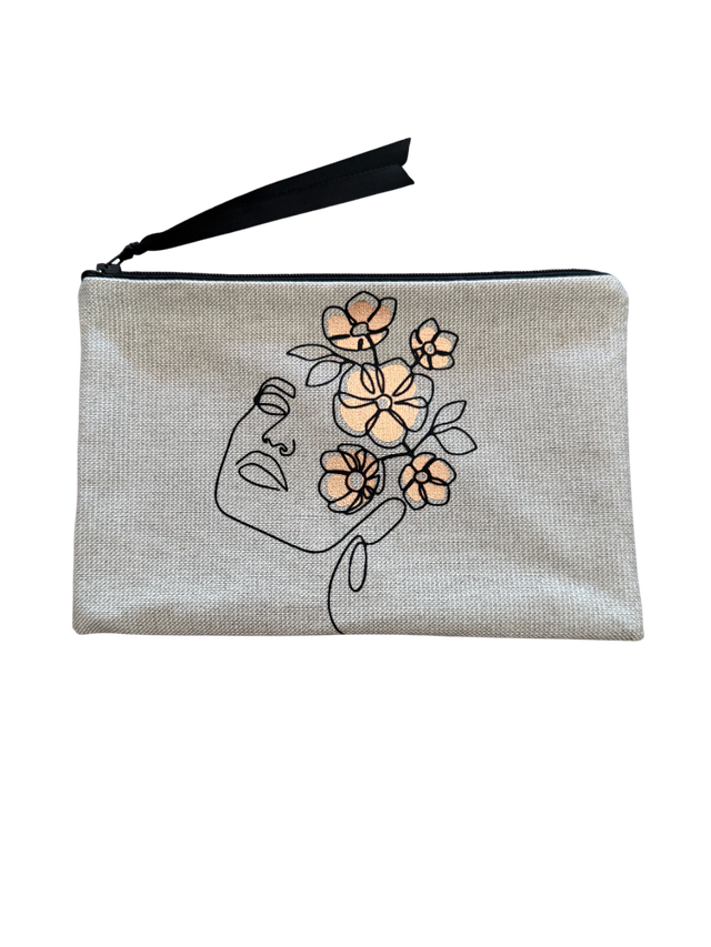 Pochette Série Minimaliste: Femme 3/4 Fleurs