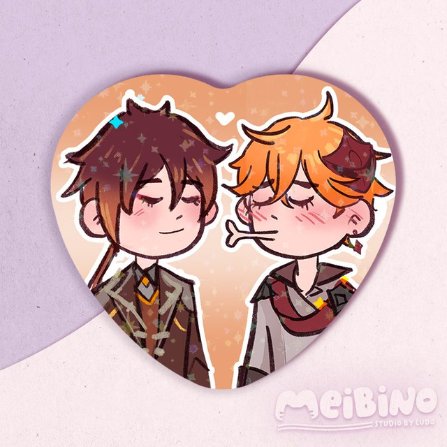 zhongli x childe kissu