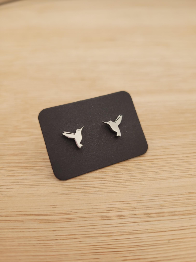 Stainless steel Hummingbird stud earrings - SL-012