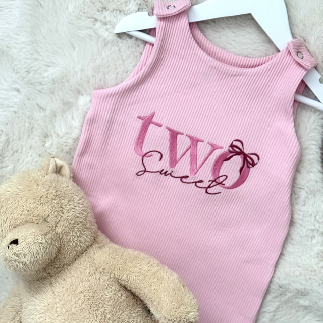 “Two Sweet” dungaree 