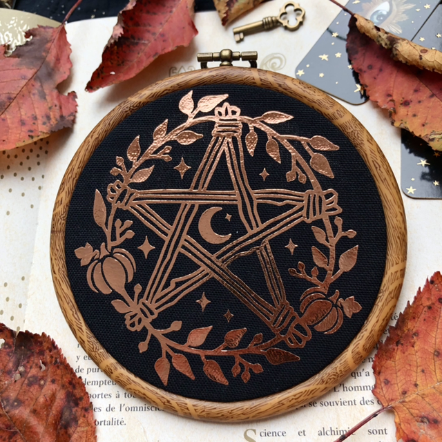 Cadre déco - Talisman d’automne cuivré 