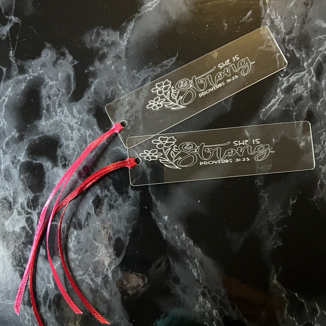 She is Strong Proverbs 31:25 Bookmark