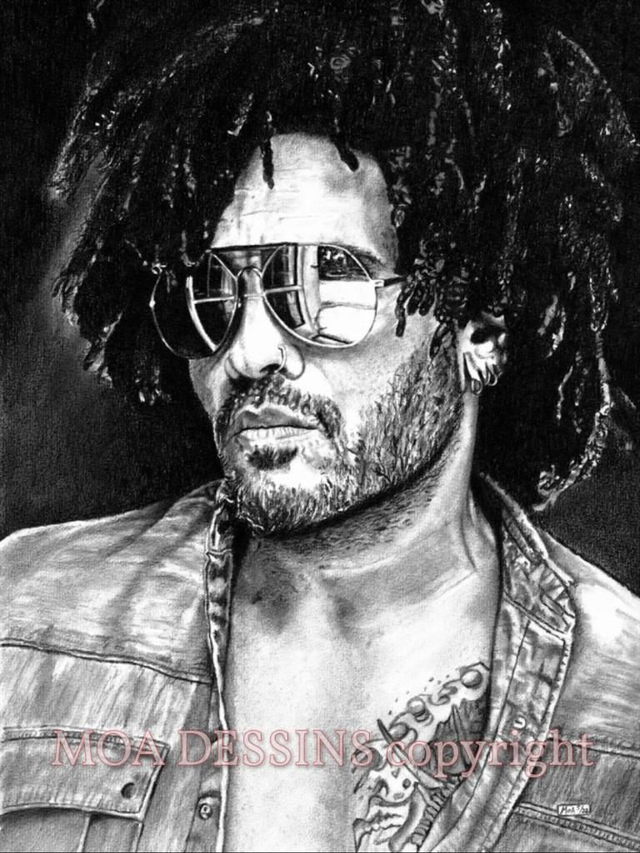 Lenny Kravitz (dessin original 30x40)