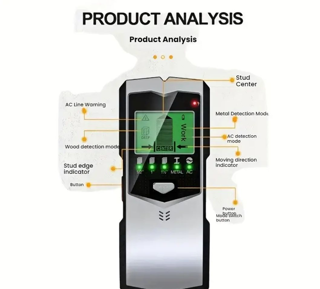 Seinatalade detektor (Wall Stud Finder, digitaalne)