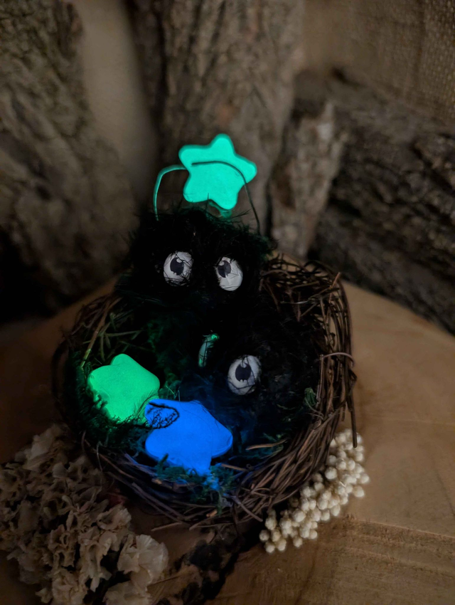 Nid de noireaudes - boule de suis