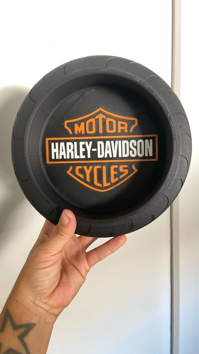 Vide-poche pneu moto Harley-Davidson