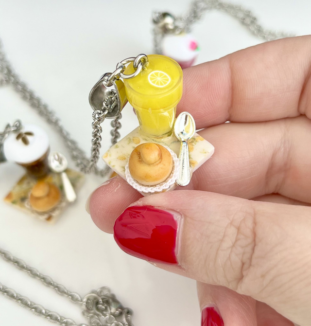 Collana Granita al Limone e Brioche con il tuppo - Su Ordinazione