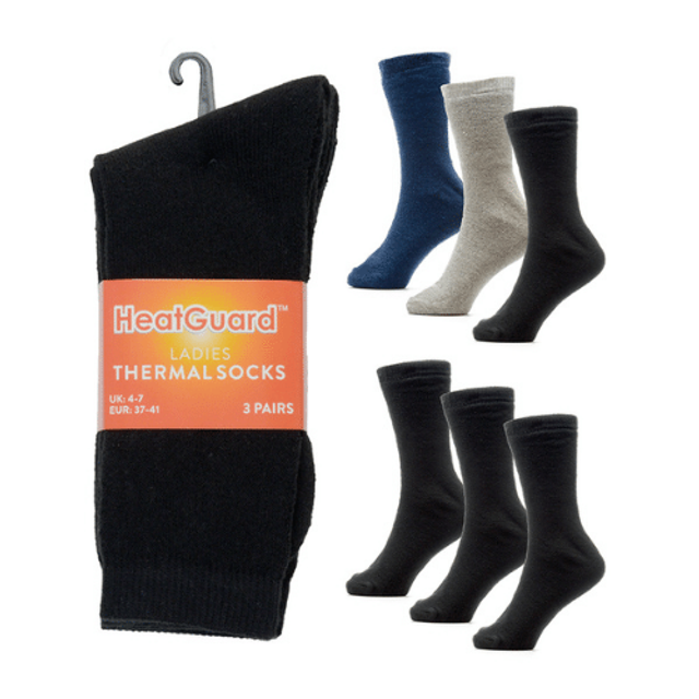 Ladies 3 Pack Heatguard Thermal Socks