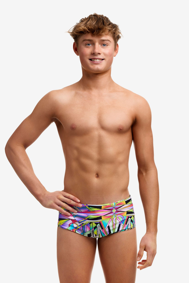 BOY&#039;S FUNKY TRUNKS SCISSOR KICK SIDEWINDER TRUNKS