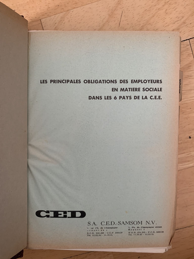 les principales obligations des employeurs en matiere sociale dans les 6 pays de