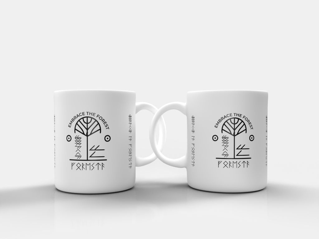  Set 3 Tazze "Collezione Rune del Bosco"