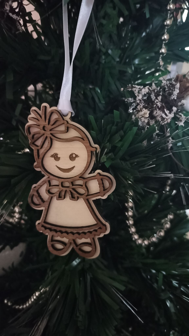 Bonhommes Pain d&#039;épices - Fille ruban