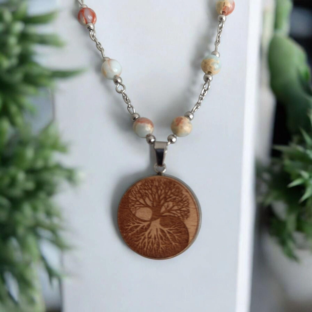 Collier Maîleen en Jaspe Aquaterra