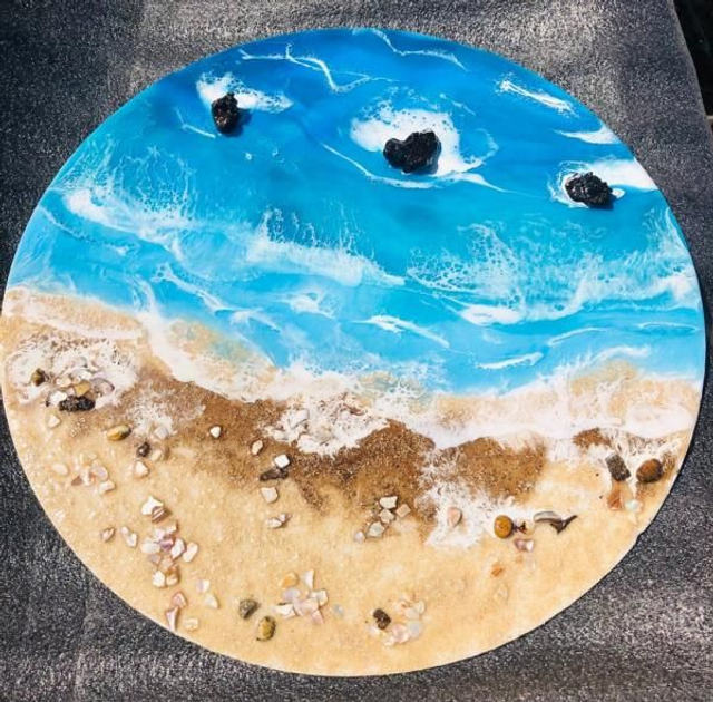 Beach Resin 20” Landscape 