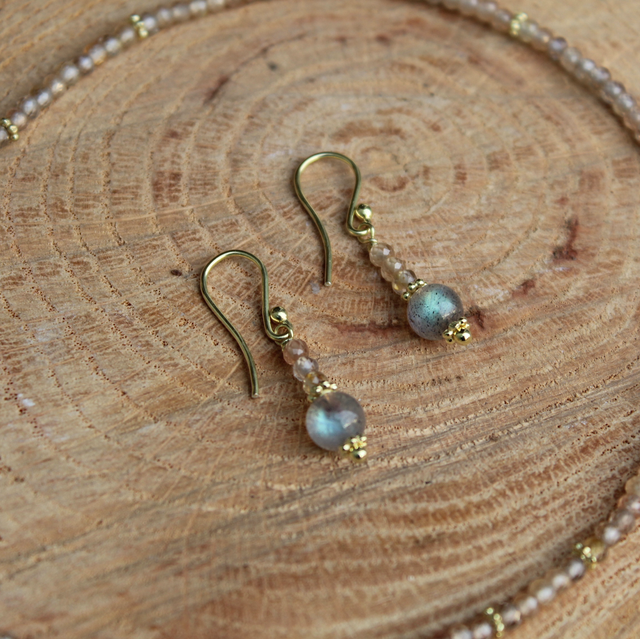 Ohrringe •GoldenZirkon• / 585 plattiert 