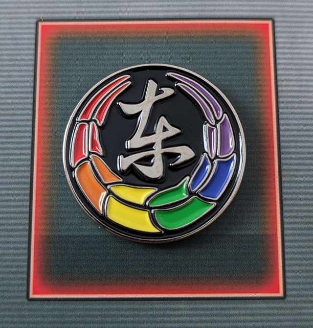 Yakuza: Like a Dragon Tojo Clan 6-Stripe Pride Crest Soft Enamel Pin Badge