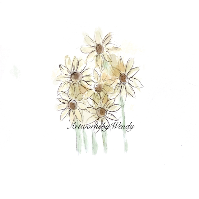 Sunflowers Watercolour