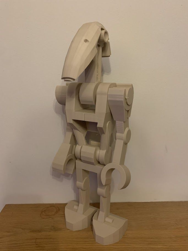 Giant Star Wars Brick Inspired B1 Battle Droid - 3D Printed