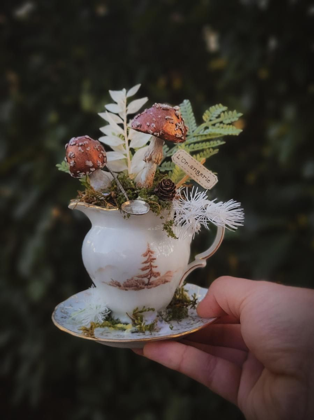 Infusion Noisettes Forestières - Sculpture fantastique