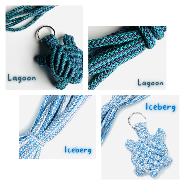 Handmade Macrame Sea Turtle Stand-Alone Style