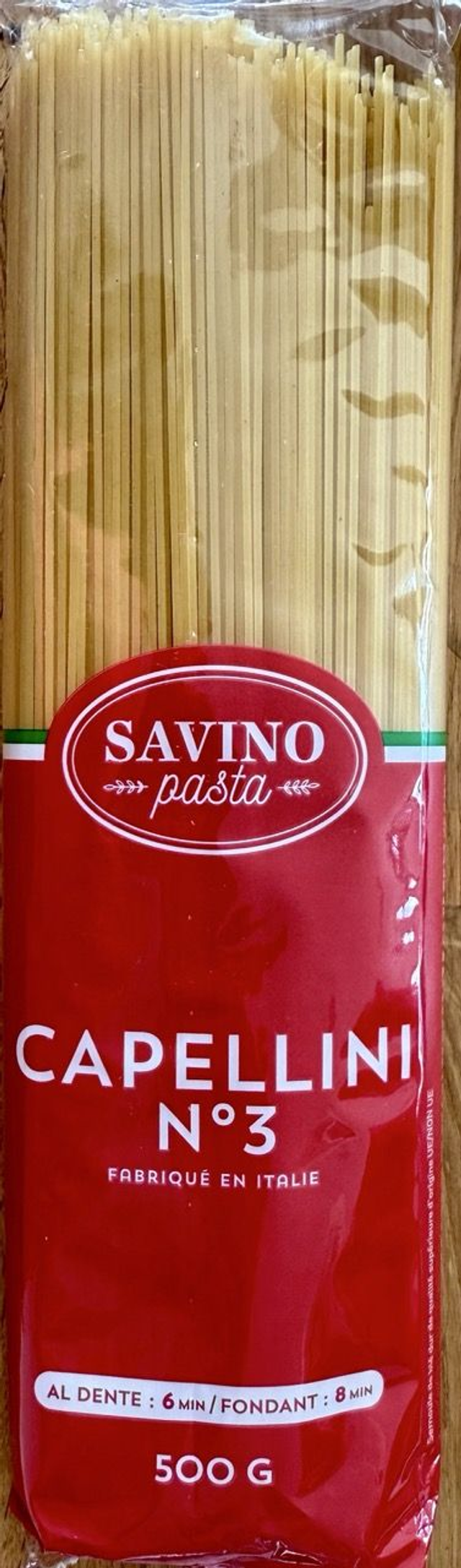 pâtes capellini 500g