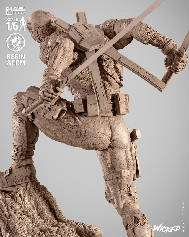 STATUE DEADPOOL ZOMBIE série Horror