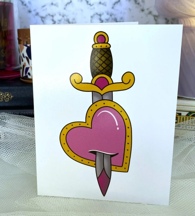 Daggered Heart Card