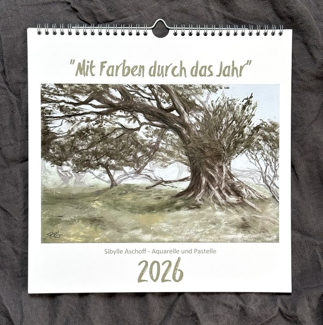 Kalender 2026 Aquarell/Pastell