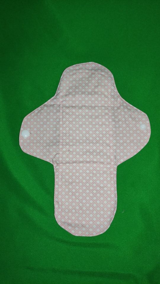 serviette hygiénique lavable (vieux rose et rose)