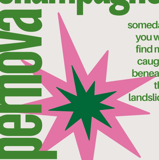 A4 Print Champagne Supernova Oasis