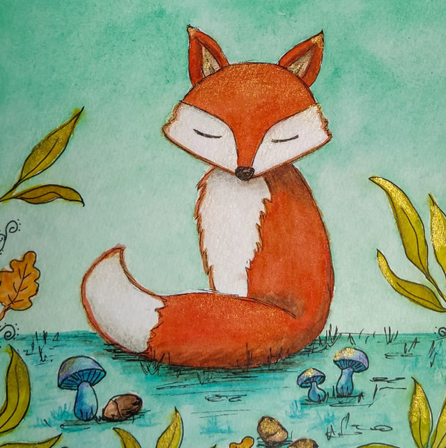 Carte magnet "Renard", 10x15cm