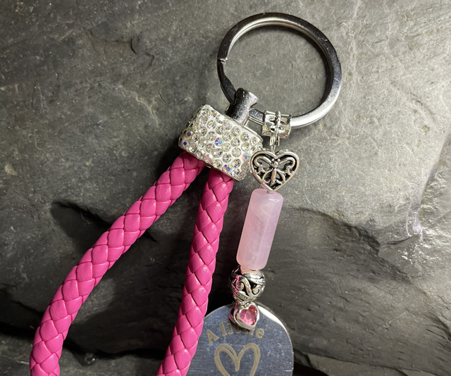 Key ring „ pocket hug” pink
