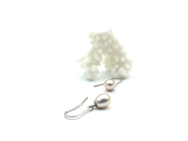Boucles d’oreilles perles ovales