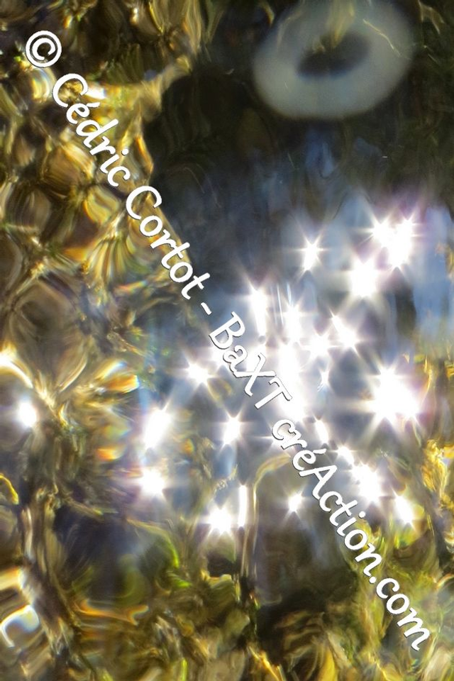 Impression sur alu dibond - Reflets et cours d'Eau (ref 7080)