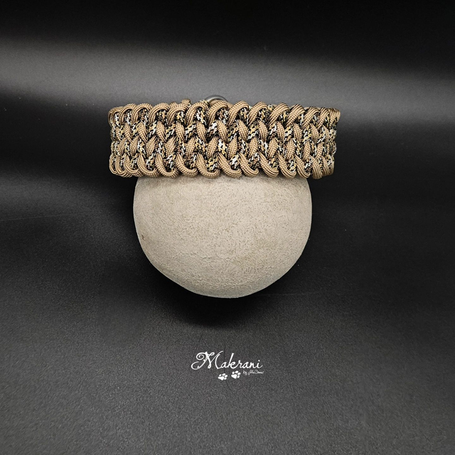 Paracord Halsband „Manta Ray“ beige 