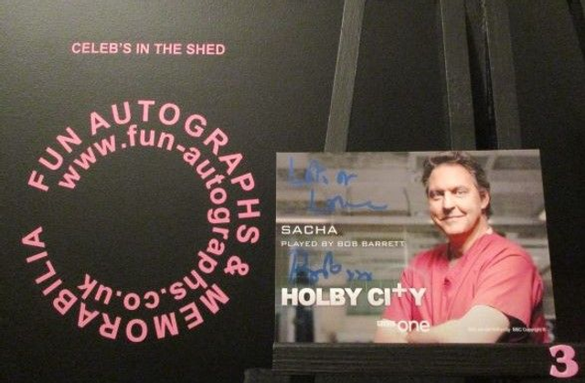 Bob Barrett (Sacha) Authentic Autographed Holby City 6x4 Cast Card (3)