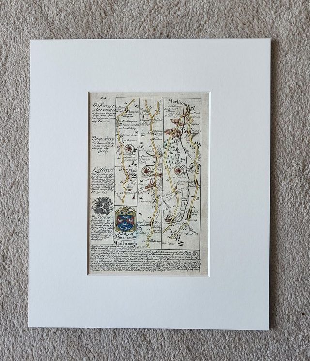 Theale, Newbury, Marlborough (strip map)