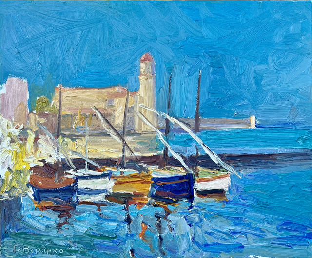 „Später Abend in Collioure“ Öl auf Leinwand, 60 × 73 cm, 2025