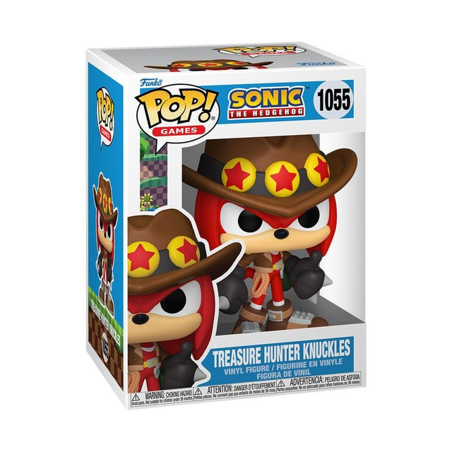 Funko - Sonic the Hedgehog Treasure Hunter Knuckles 9 cm POP!