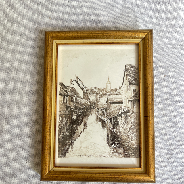 Kunstwerk Colmar  Elsass 10 x15 cm 