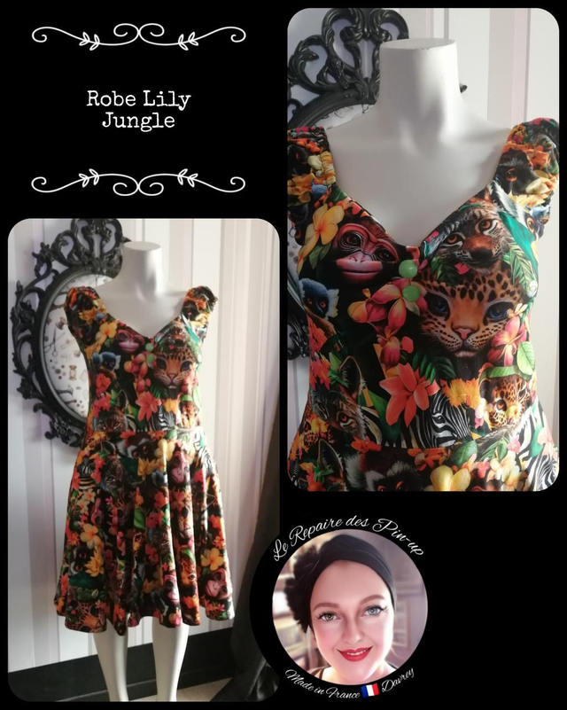 Robe Lily Modèle Jungle T46/50