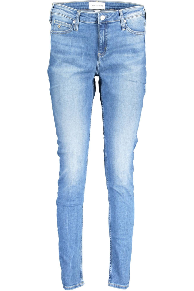 776CALVIN KLEIN JEANS DENIM DONNA AZZURRO