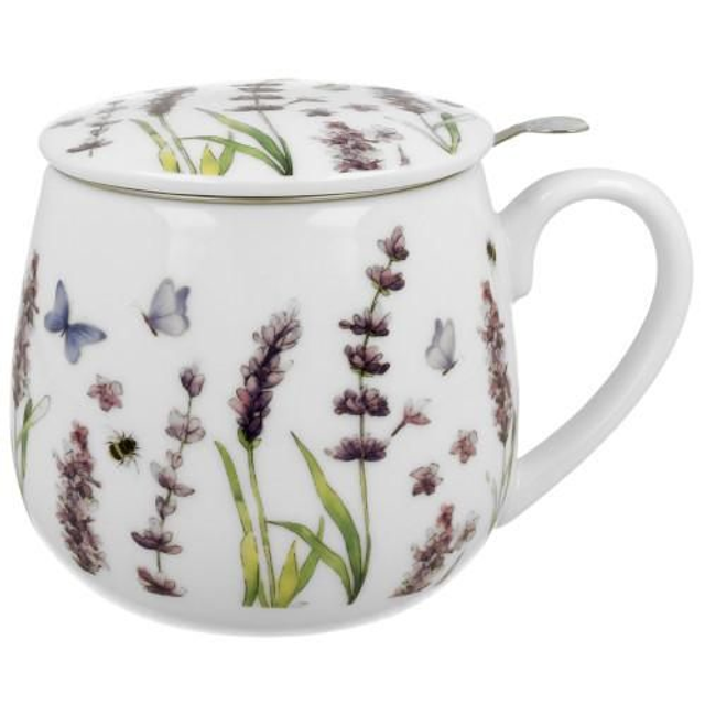 Taza lavender, porcelana 0,40 l. filtro y tapa *504