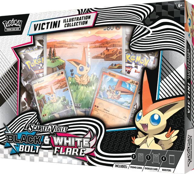 Black Bolt & White Flare Unova Victini Illustration Collection - One Per Household