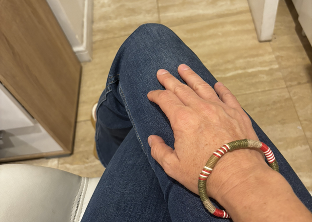 Pulsera yute y cuero verde