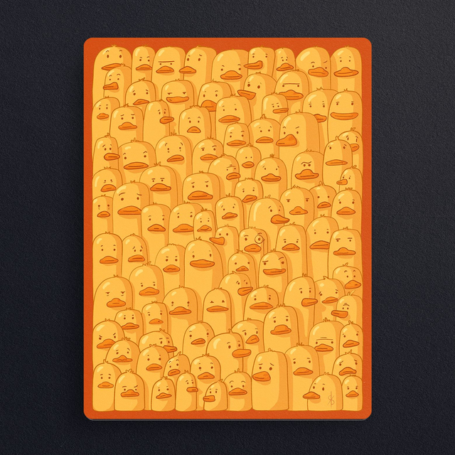 #0802 Foule de Canards  - ILLUS - PRINT - Digital painting