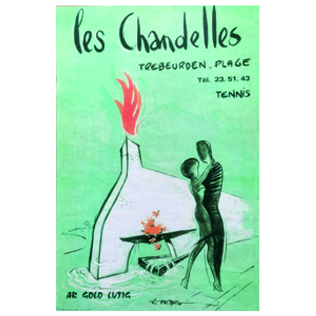 Aff chandelle verte