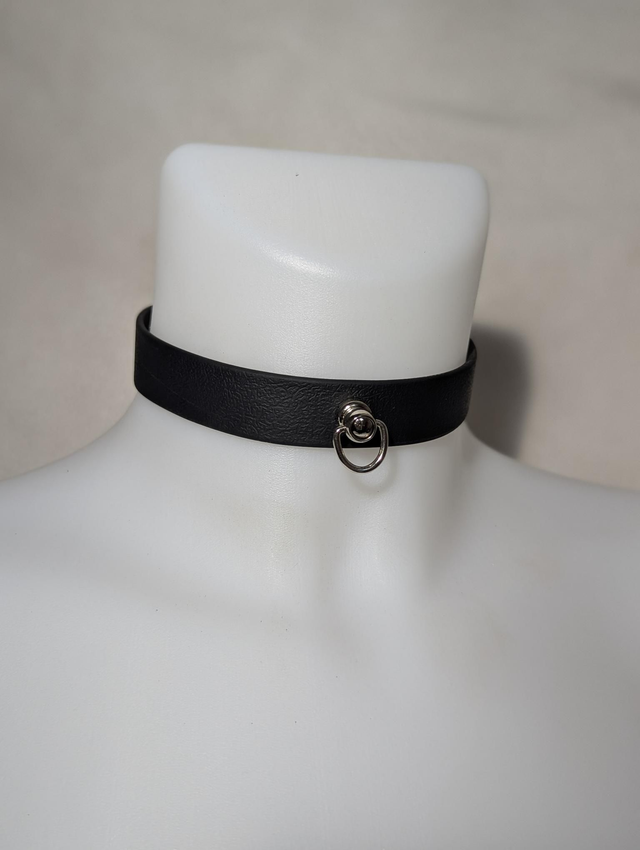 Collier "Amphitrite" en sangle enduite🌱