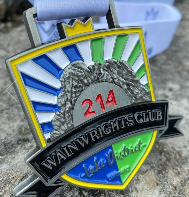 Wainwrights Medal 214 Lake District Hiking Medal, You've Earned It